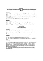 The 1945 Constitution of the Republic of Indonesia - Unofficial Translation, Page 2