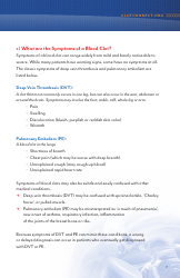 Deep Vein Thrombosis and Pulmonary Embolism - Information for Newly Diagnosed Patients - North Carolina, Page 7