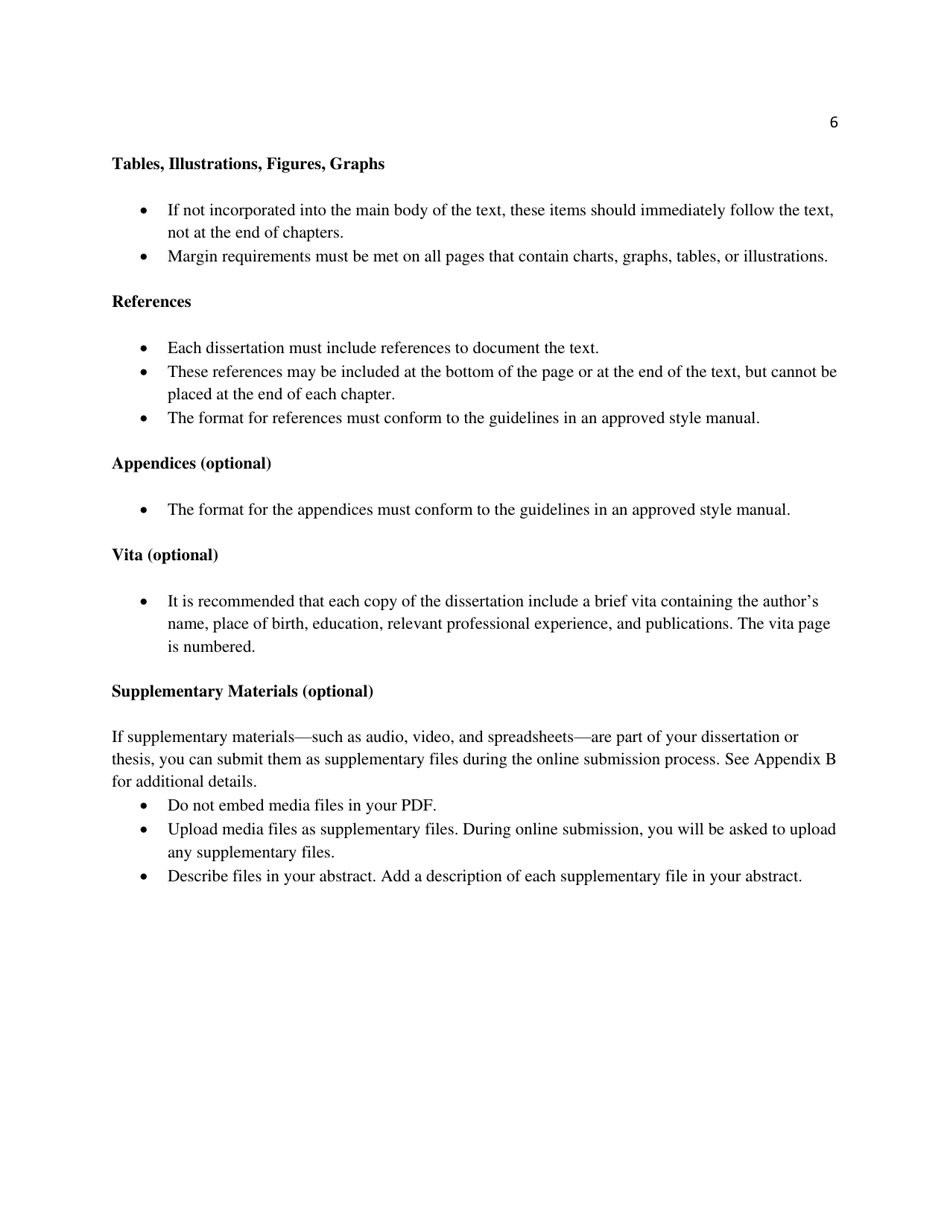 How to Format a Dissertation: a Guide, Page 6