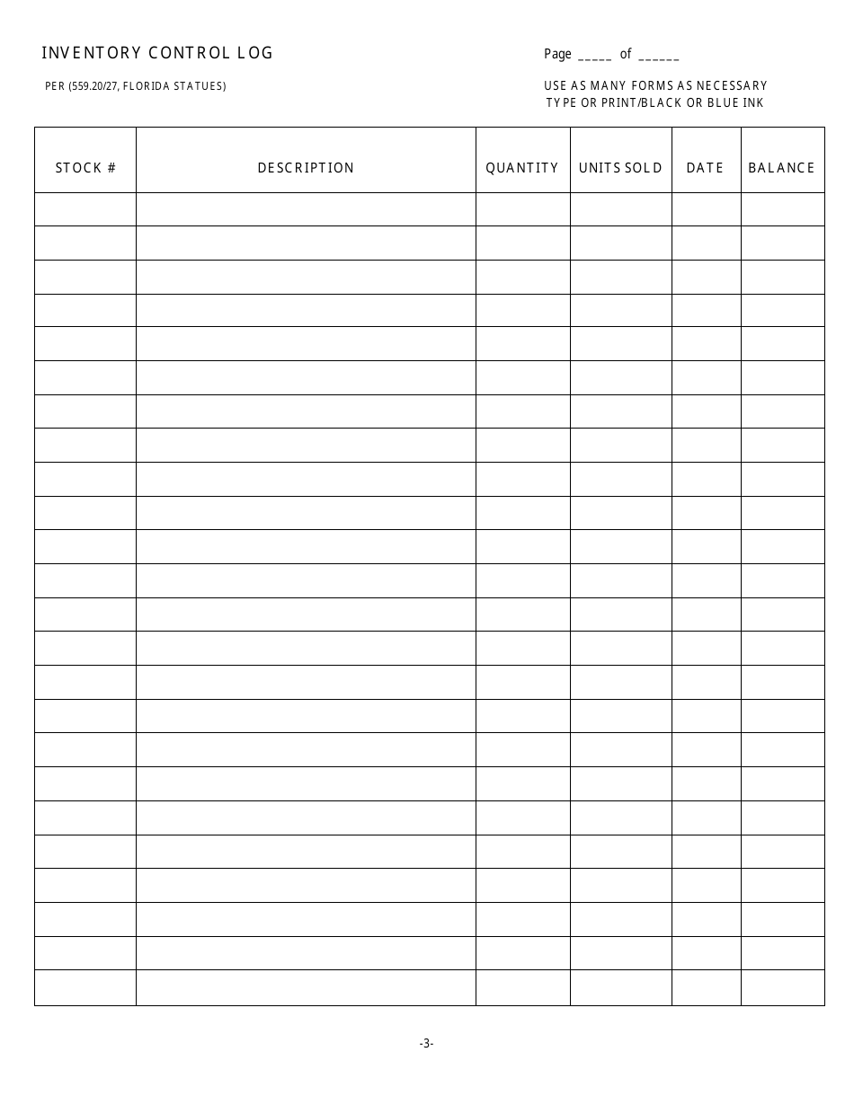 Fire  Going-Out-Of-Business Sales  Auctions Permit Application - Miami-Dade County, Florida, Page 3