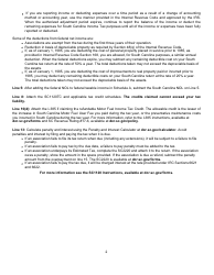Form SC1104 Savings and Loan Association Tax Return - South Carolina, Page 4