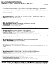 Form DOT CEM-2411 Disadvantaged Business Enterprise Commercially Useful Function Corrective Action Plan - California, Page 3