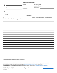 Document preview: Form FM-PB-009 Affidavit - Maine