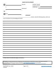 Form FM-PB-009 Affidavit - Maine