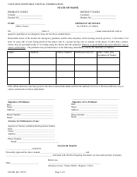 Document preview: Form GS-006 Affidavit of Notice - Maine