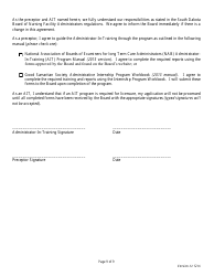 Application for Initial Licensure - Board of Nursing Facility Administrators - South Dakota, Page 9