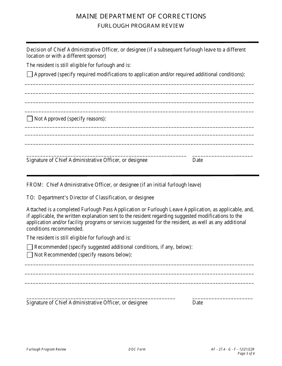 Attachment F Furlough Program Review - Maine, Page 3