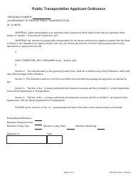 Form TR OP014 5311 Formula Grants Application Part Ii - Illinois, Page 6