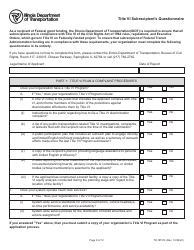 Form TR OP014 5311 Formula Grants Application Part Ii - Illinois, Page 8