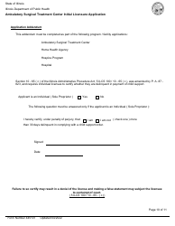 Form 445107 Ambulatory Surgical Treatment Center Initial Licensure Application - Illinois, Page 10