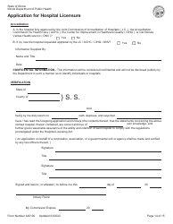 Form 445100 Application for Hospital Licensure - Illinois, Page 14
