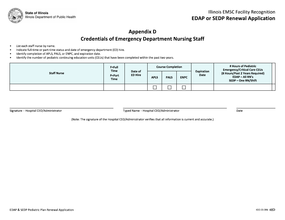 Edap and Sedp Pediatric Plan Renewal Application - Illinois, Page 12