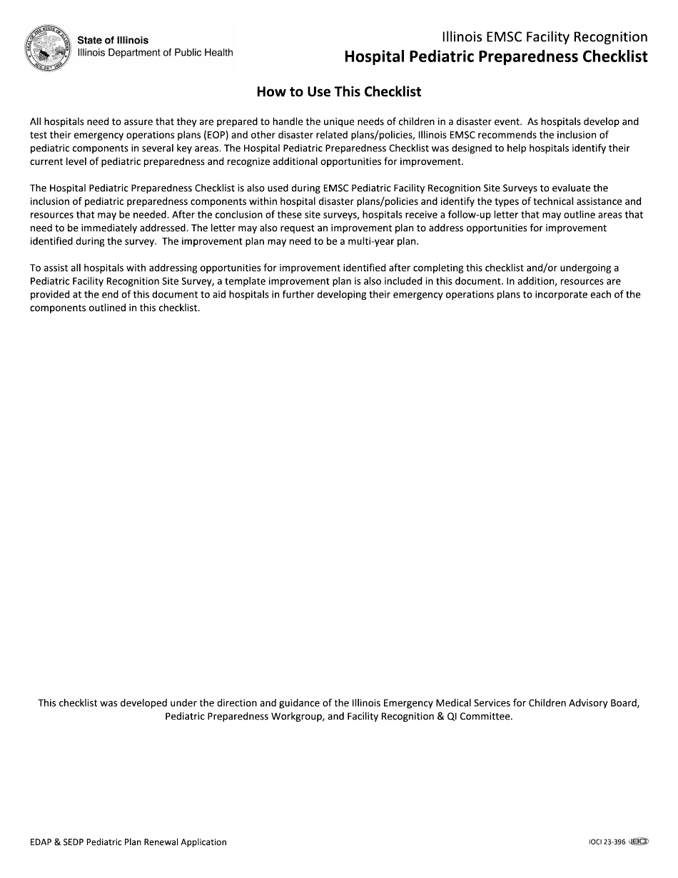 Edap and Sedp Pediatric Plan Renewal Application - Illinois, Page 14