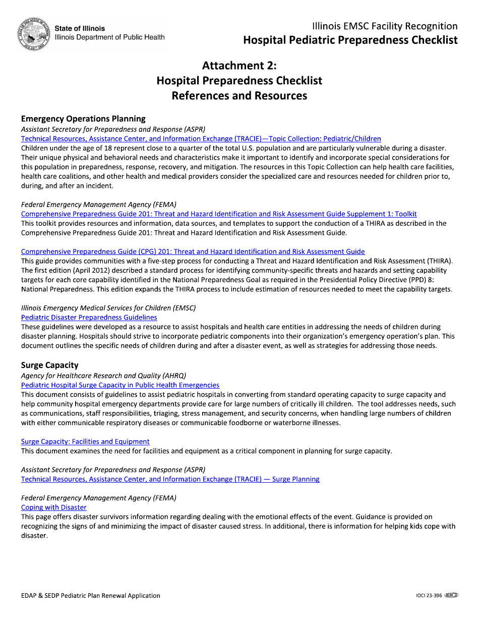 Edap and Sedp Pediatric Plan Renewal Application - Illinois, Page 26