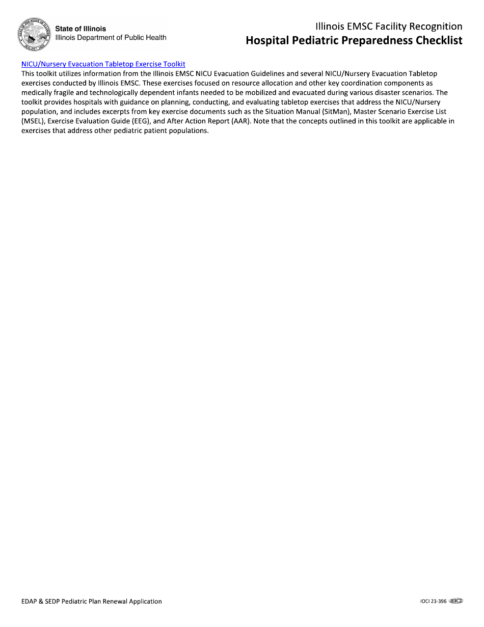 Edap and Sedp Pediatric Plan Renewal Application - Illinois, Page 29