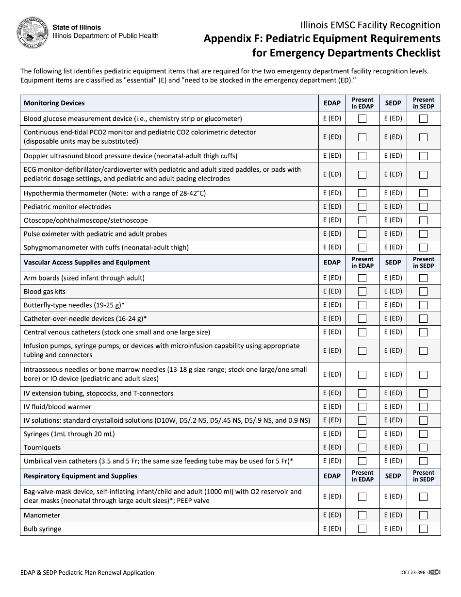 Edap and Sedp Pediatric Plan Renewal Application - Illinois, Page 31