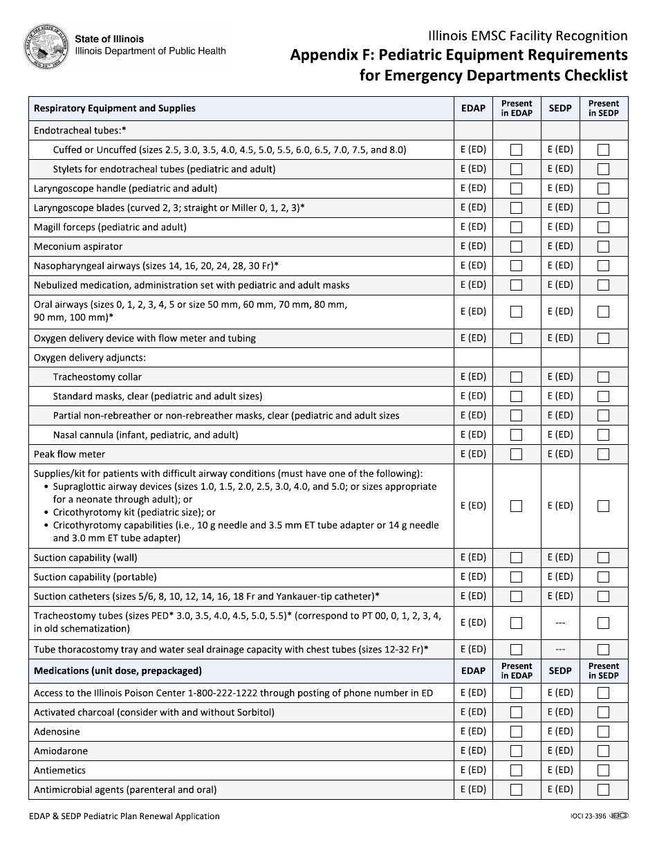 Edap and Sedp Pediatric Plan Renewal Application - Illinois, Page 32