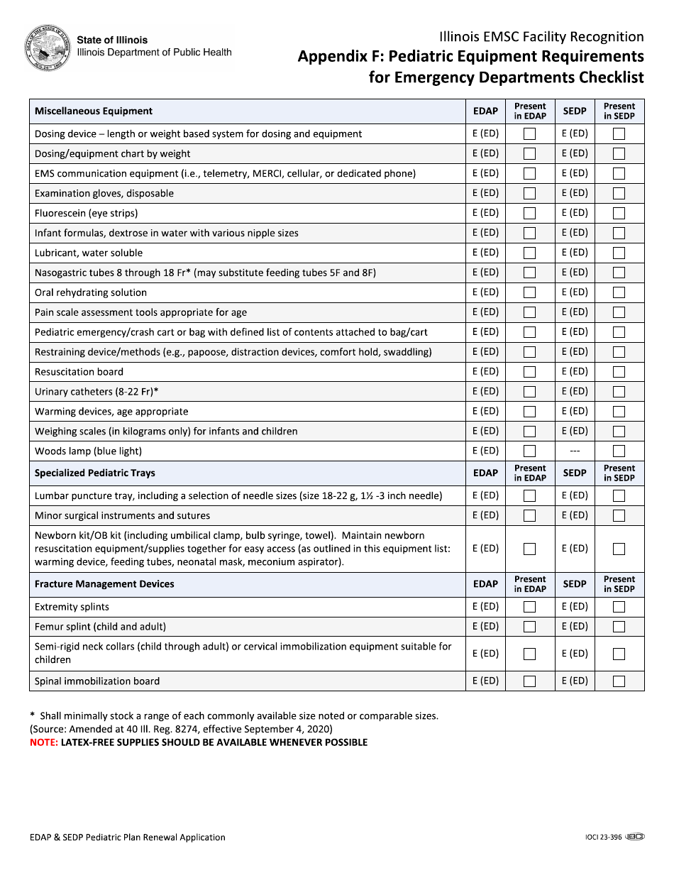 Edap and Sedp Pediatric Plan Renewal Application - Illinois, Page 34