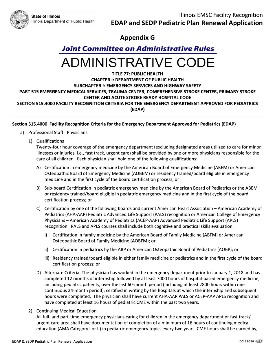 Edap and Sedp Pediatric Plan Renewal Application - Illinois, Page 35