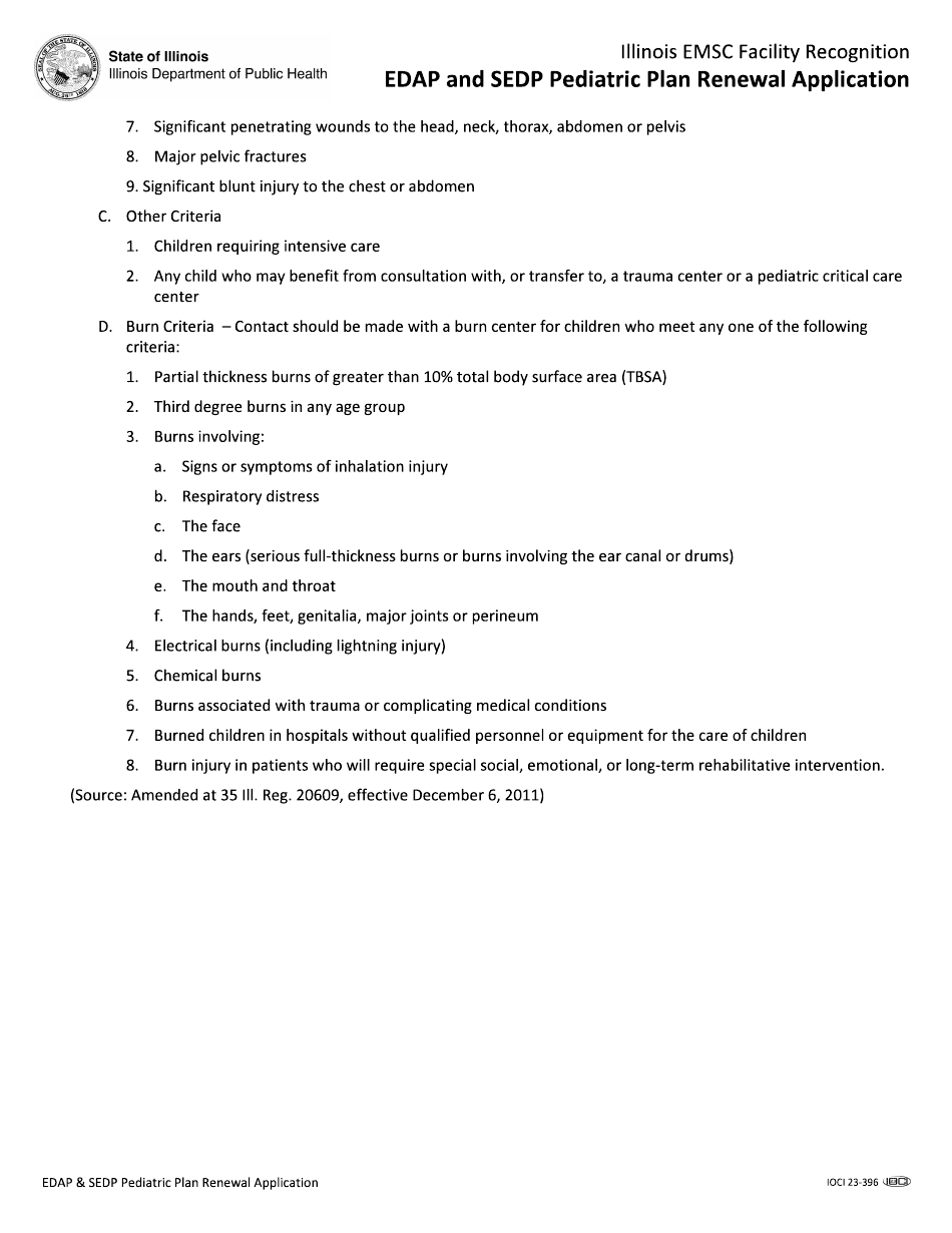 Edap and Sedp Pediatric Plan Renewal Application - Illinois, Page 48