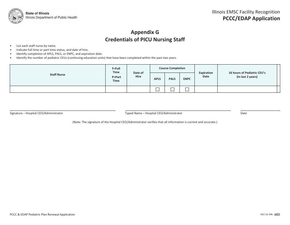 Pccc and Edap Pediatric Plan Renewal Application - Illinois, Page 20