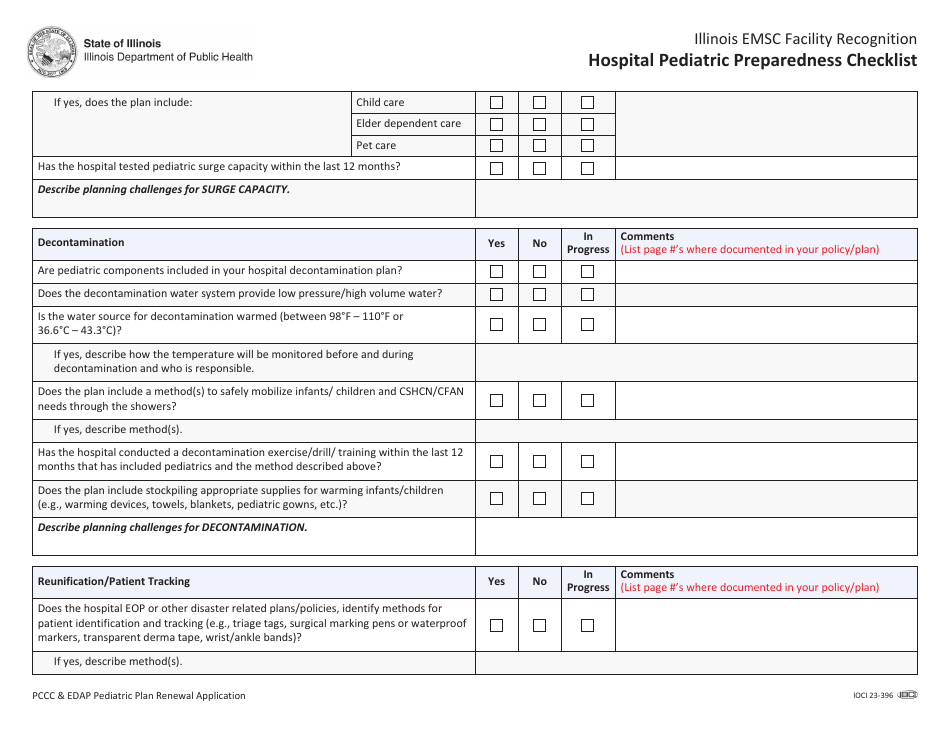 Pccc and Edap Pediatric Plan Renewal Application - Illinois, Page 28