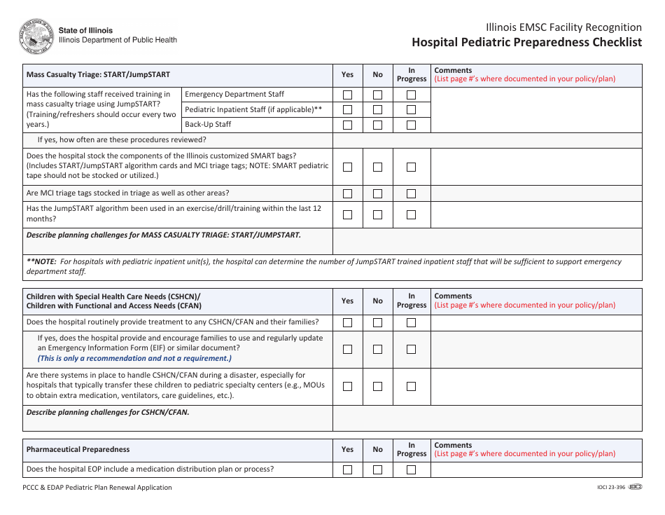 Pccc and Edap Pediatric Plan Renewal Application - Illinois, Page 31