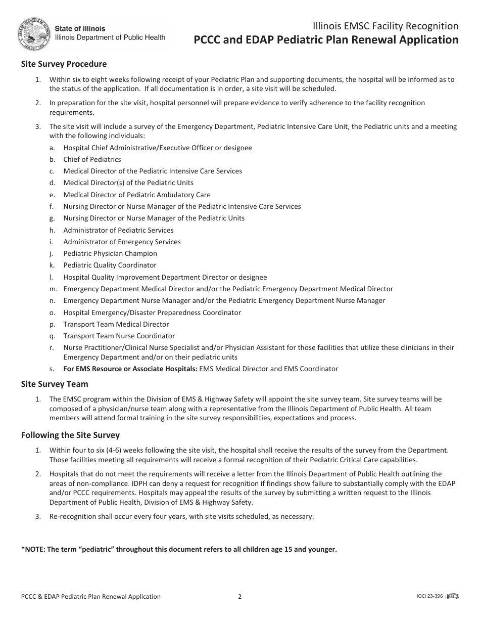 Pccc and Edap Pediatric Plan Renewal Application - Illinois, Page 4