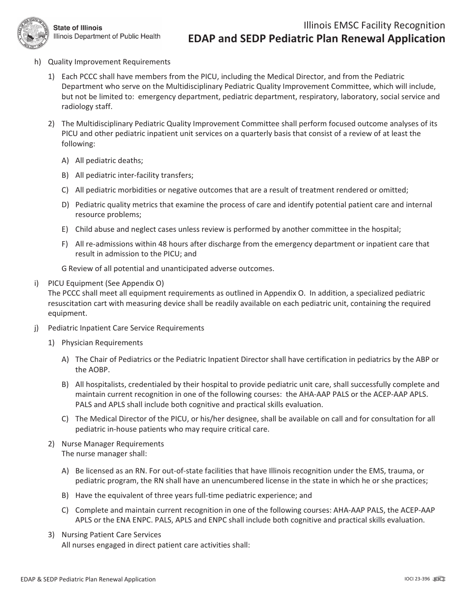 Pccc and Edap Pediatric Plan Renewal Application - Illinois, Page 59