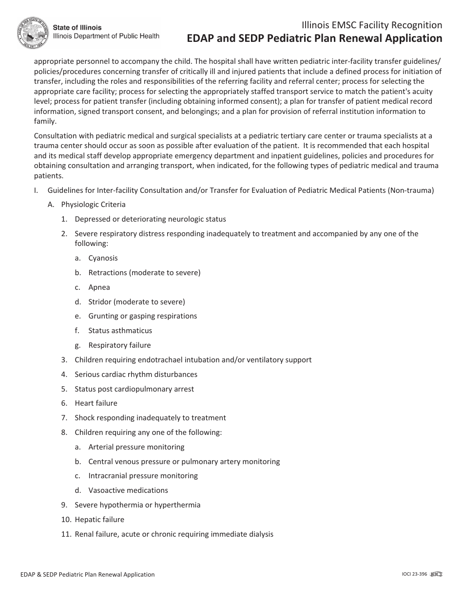 Pccc and Edap Pediatric Plan Renewal Application - Illinois, Page 63