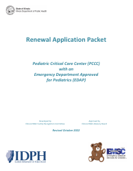 Document preview: Pccc and Edap Pediatric Plan Renewal Application - Illinois
