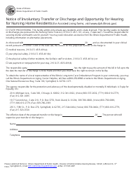 Notice of Involuntary Transfer or Discharge and Opportunity for Hearing for Nursing Home Residents - Illinois, Page 2