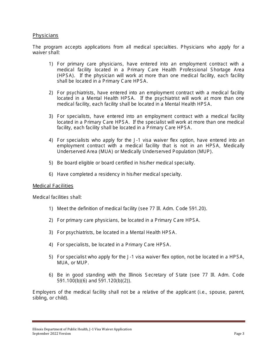 Illinois J 1 Visa Waiver Program Application Form Fill Out Sign Online And Download PDF Illinois J 1 Visa Waiver Program Application Form Fill Out Sign Online And Download PDF