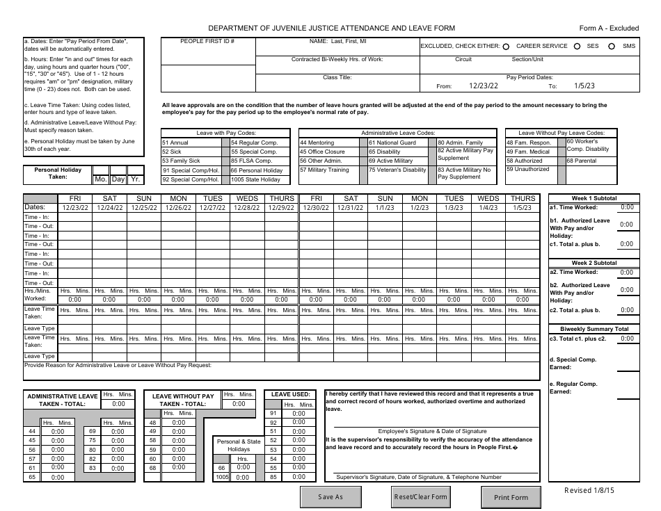 Form A - EXCLUDED - 2023 - Fill Out, Sign Online and Download Fillable ...