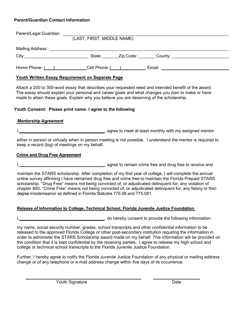 2024 Florida Stars Scholarship Application Fill Out, Sign Online and