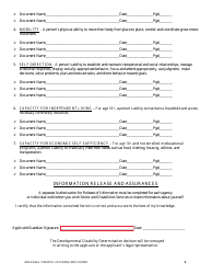 Form IDD-01 Developmental Disability Determination Application - Alaska, Page 3