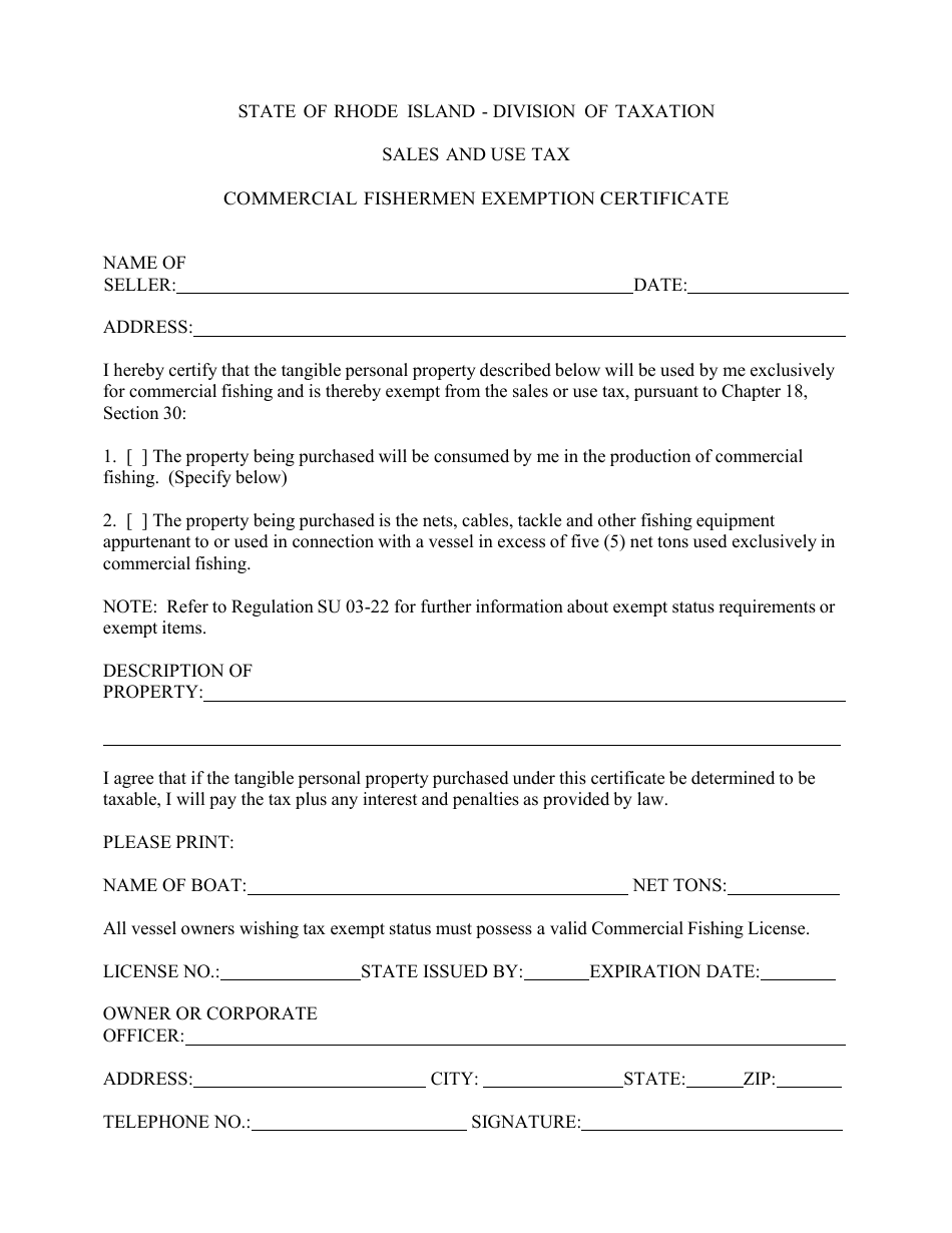 Whelk Pot Tag Order Form - Rhode Island, Page 3