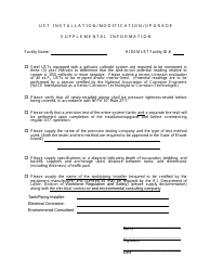 Application for the Installation or Replacement of an Underground Storage Tank (Ust) or Underground Storage Tank Systems - Rhode Island, Page 2