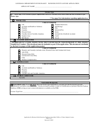 Application for Business Entity Insurance Producer, Consultant, Public or Claims Adjuster License - Louisiana, Page 4
