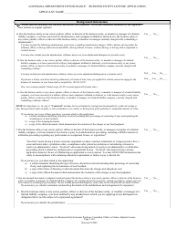 Application for Business Entity Insurance Producer, Consultant, Public or Claims Adjuster License - Louisiana, Page 5