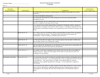Review Requirements Checklist - Crop/Hail - North Carolina, Page 2