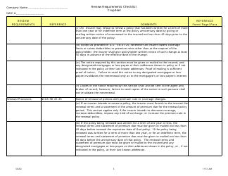 Review Requirements Checklist - Crop/Hail - North Carolina, Page 3