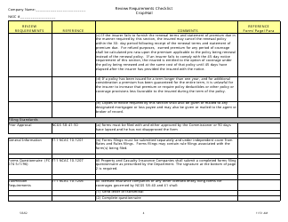 Review Requirements Checklist - Crop/Hail - North Carolina, Page 4