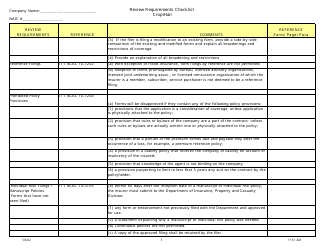 Review Requirements Checklist - Crop/Hail - North Carolina, Page 5