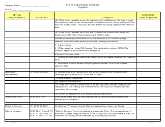 Review Requirements Checklist - Crop/Hail - North Carolina, Page 9