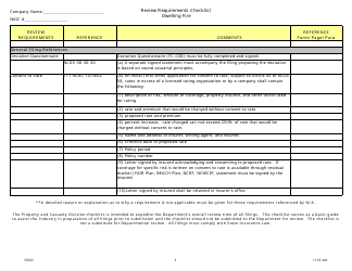 Review Requirements Checklist - Dwelling Fire - North Carolina, Page 2