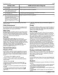 IRS Form 637 Application for Registration (For Certain Excise Tax Activities), Page 5