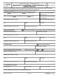 IRS Form 14134 Application for Certificate of Subordination of Federal Tax Lien, Page 5