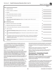 Instructions for IRS Form 990 Schedule H Hospitals, Page 20