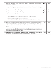 Instructions for IRS Form 1023-EZ Streamlined Application for Recognition of Exemption Under Section 501(C)(3) of the Internal Revenue Code, Page 14